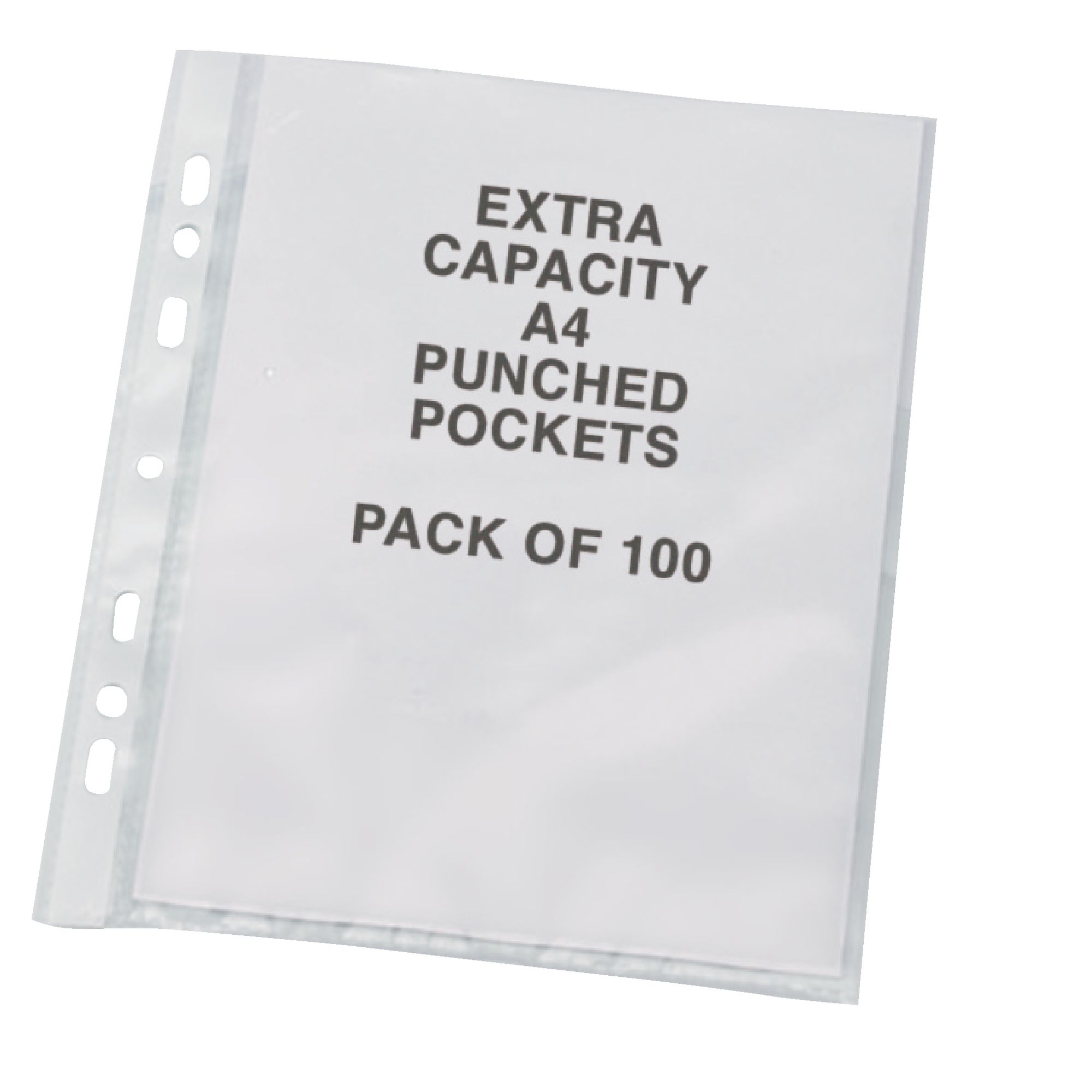 Punched Pocket A4 Extra Wide Clear - Pack of 100 - HE395102 | Hope ...