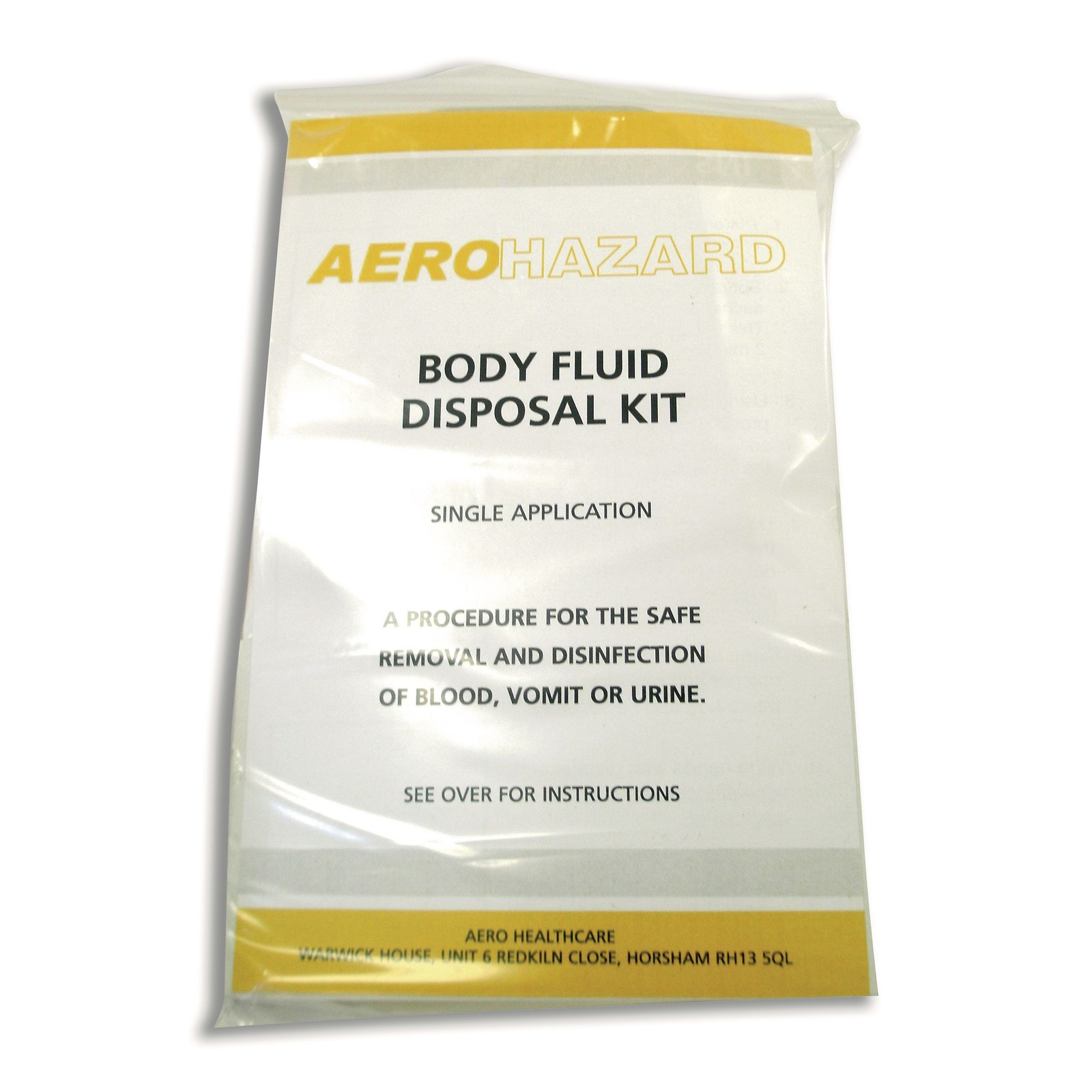 Body Fluid Disposal Kit - Single Application