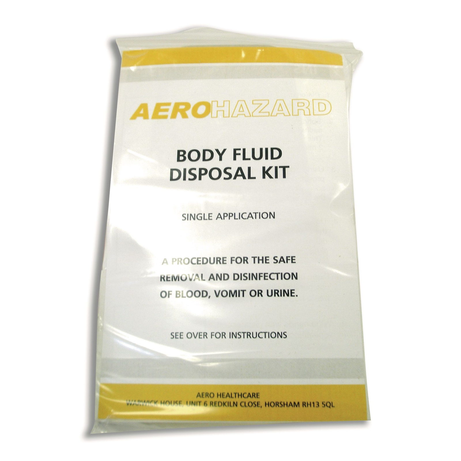 Body Fluid Disposal Kit - Single Application - Each