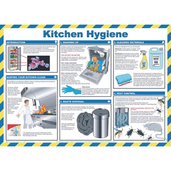 Laminated Kitchen Hygiene Poster 420 X 590mm Gls Educational