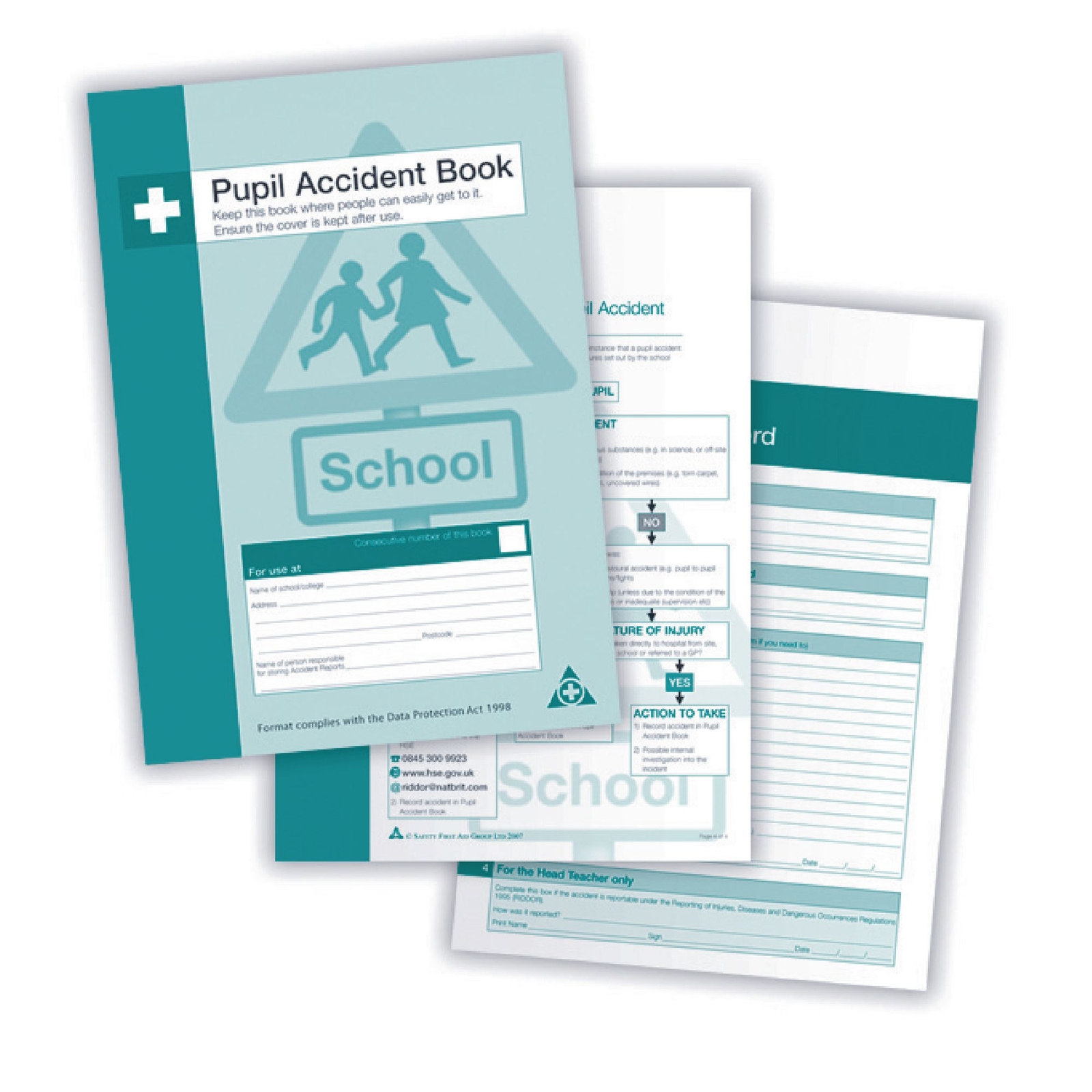 A4 Pupil Accident Book - Each