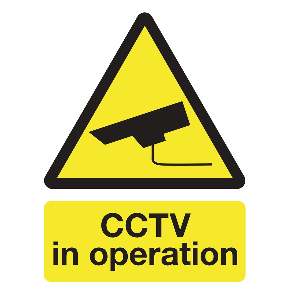 Sign CCTV in Operation Rigid PVC - Office Bridge Group