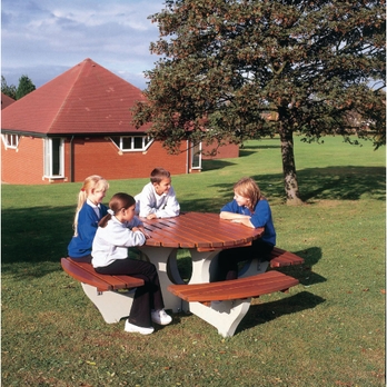 Sturdy Circular Picnic Bench Findel International