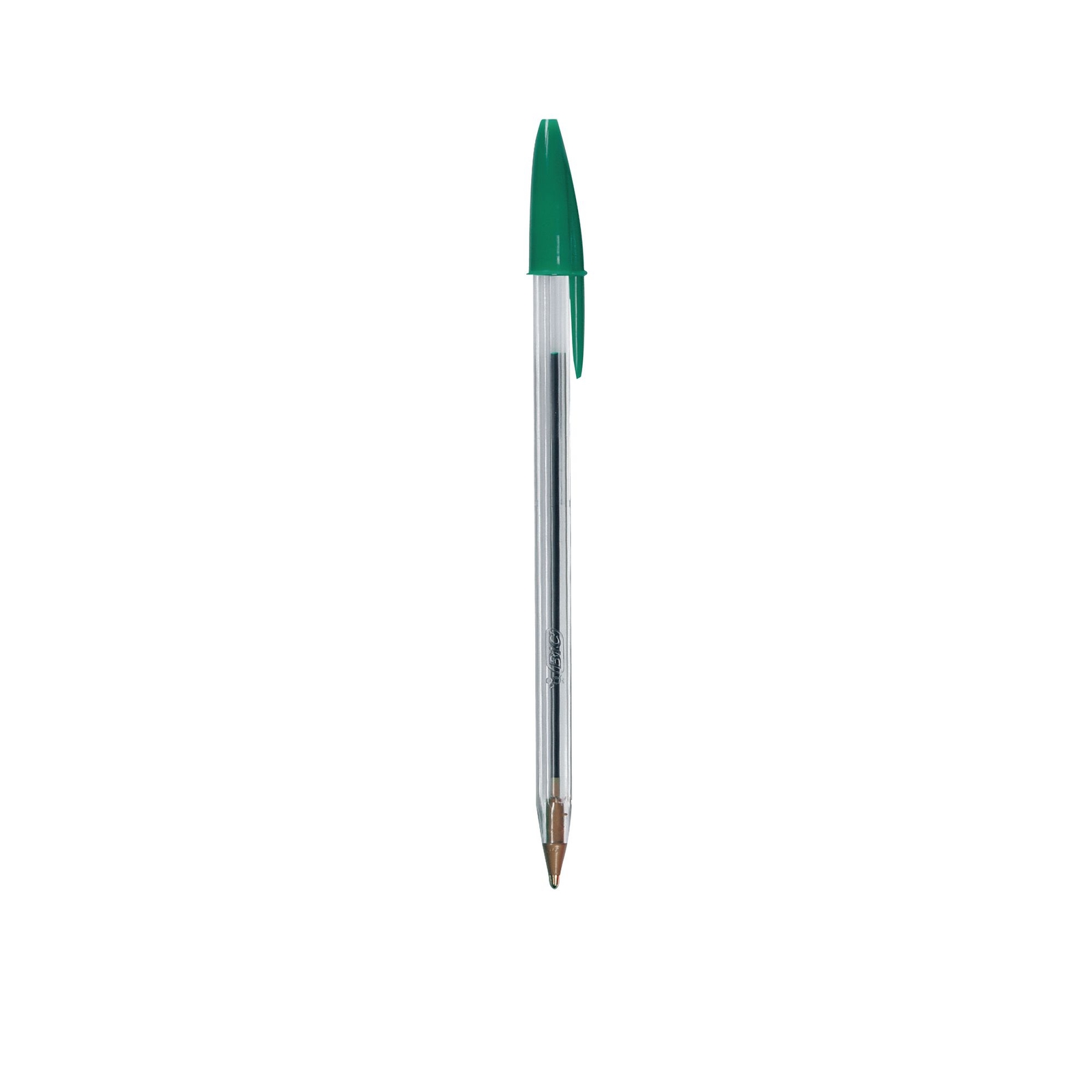 Bic Cristal Green Ballpoint Pen - 1.0mm Medium Nib - Pack of 50
