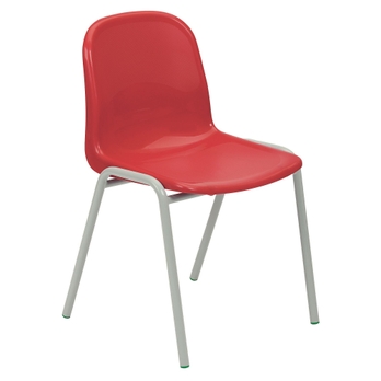 Harmony Stackable Classroom Chair Seat Height 350mm Red