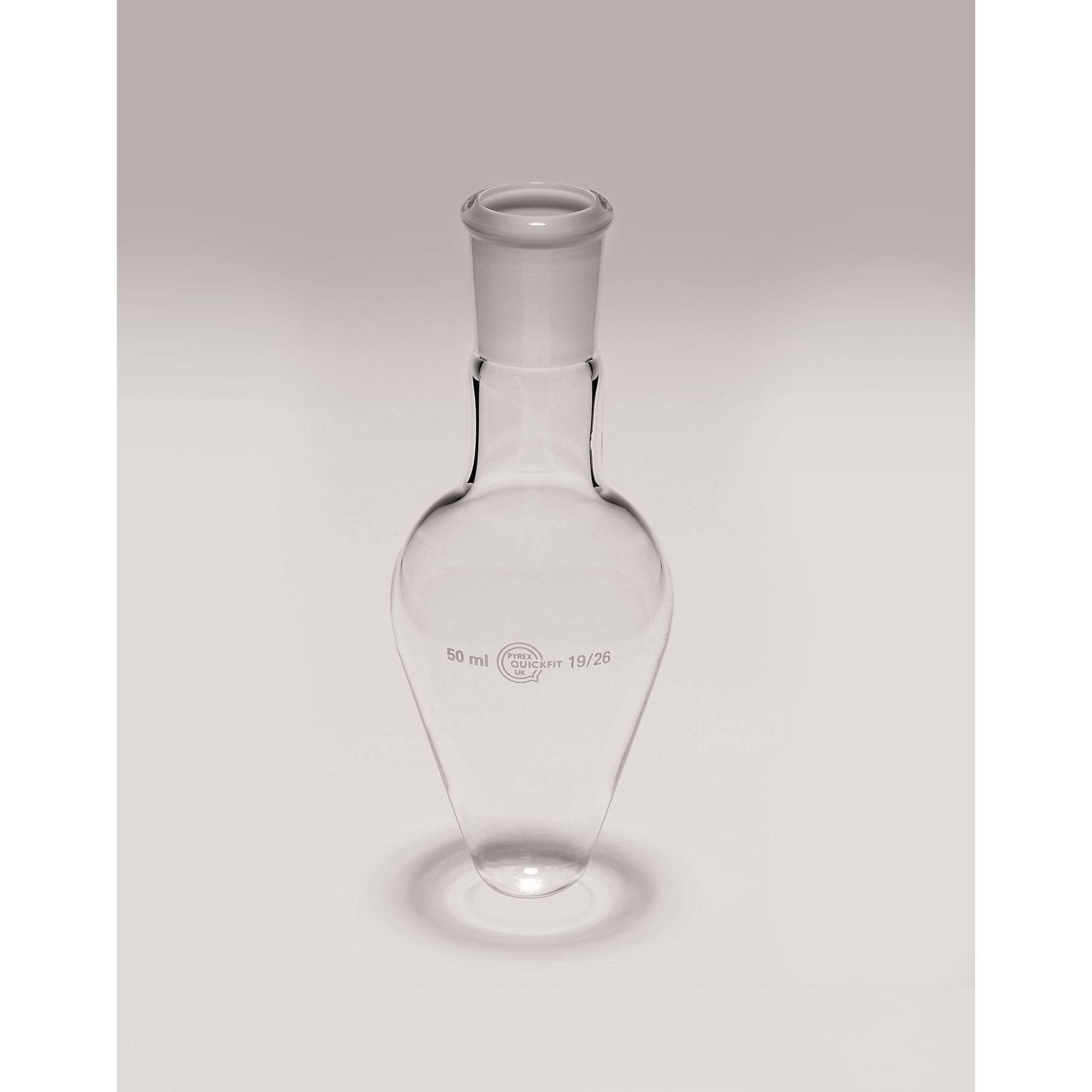 Quickfit Pear Shaped Flask - 100ml 14-23