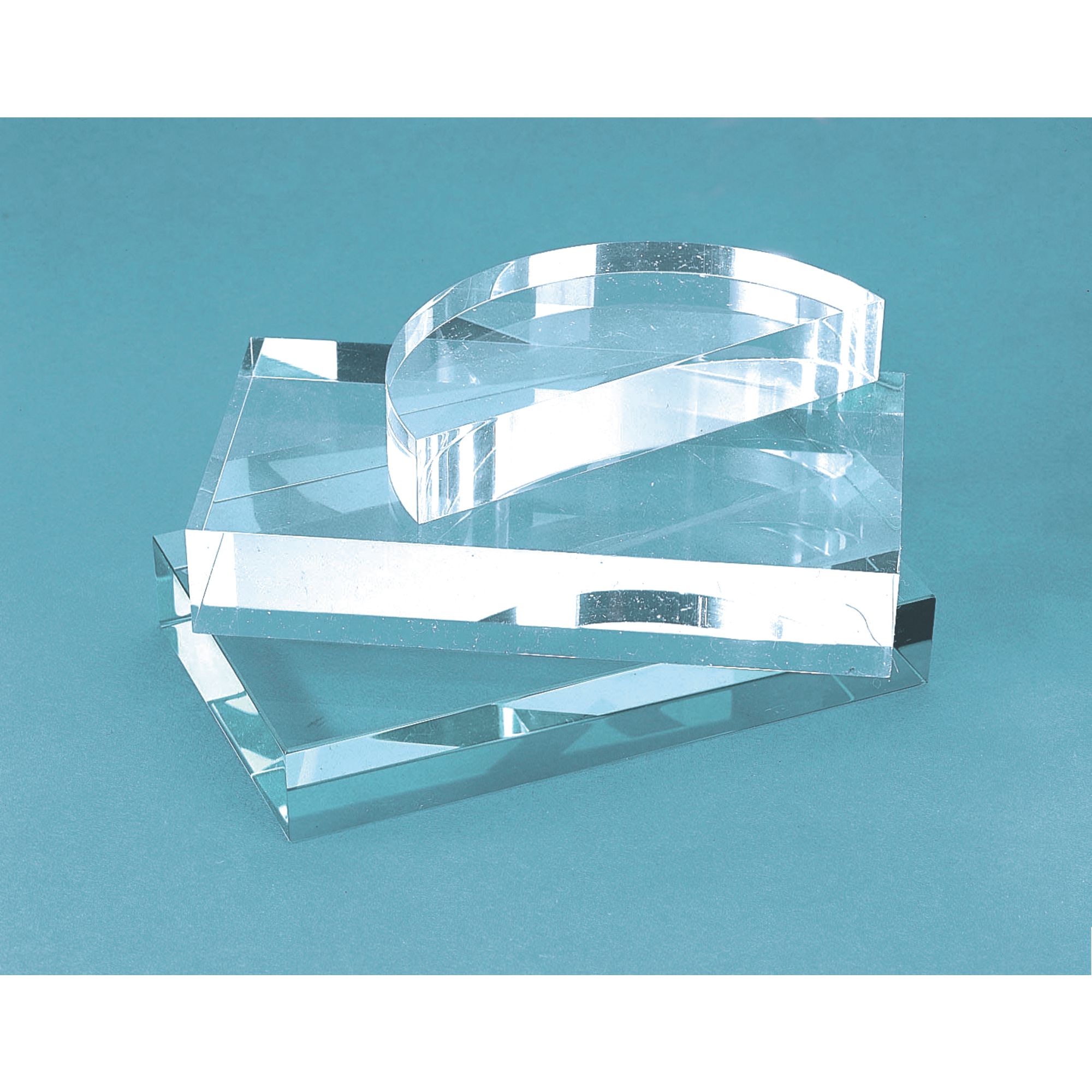 B8a45470 Semi Circular Perspex Block Philip Harris 0853