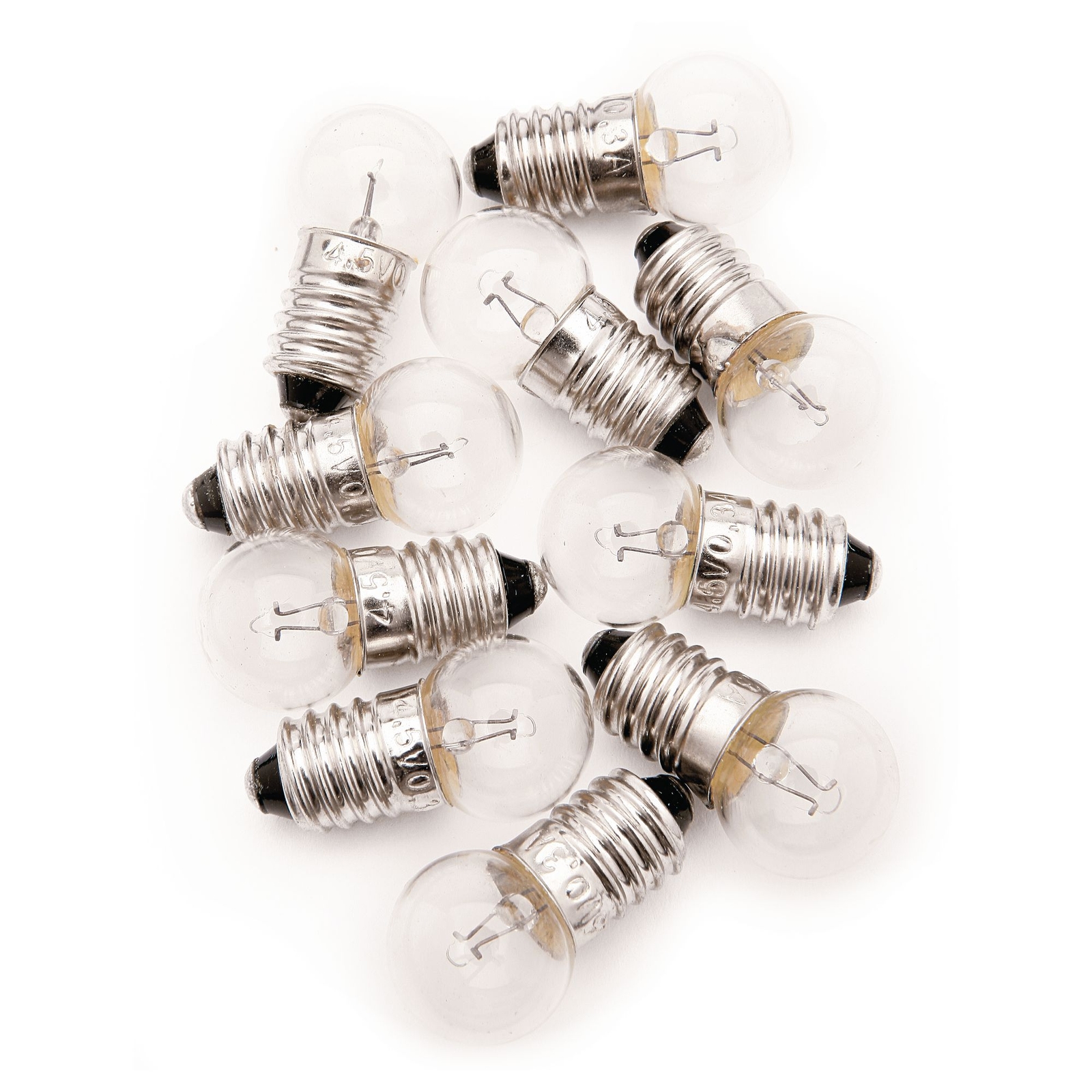 Flashlamp Bulbs - Round M.E.S 6.5V 0.3A - Pack of 10