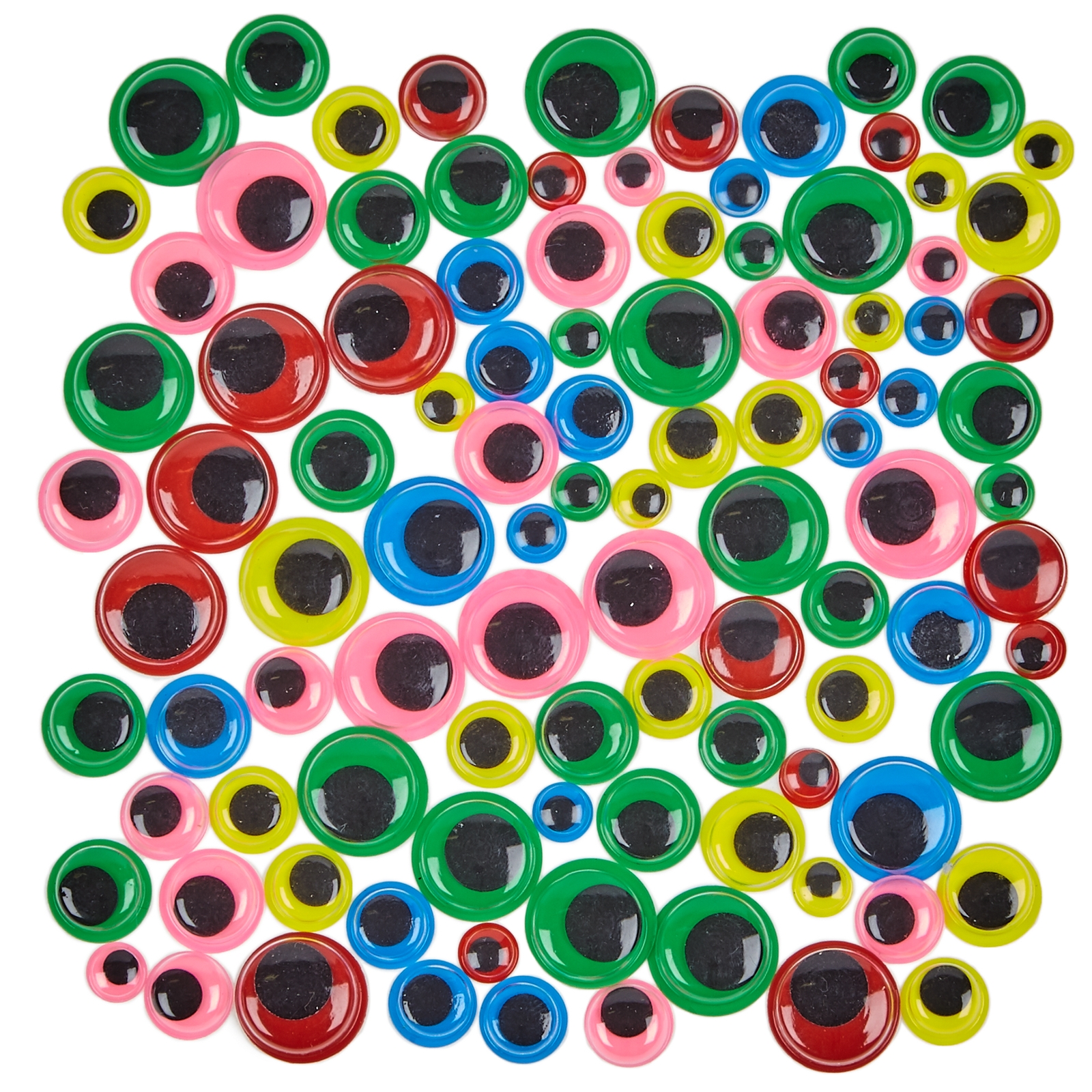 Coloured Wiggly Eyes Pack of 100