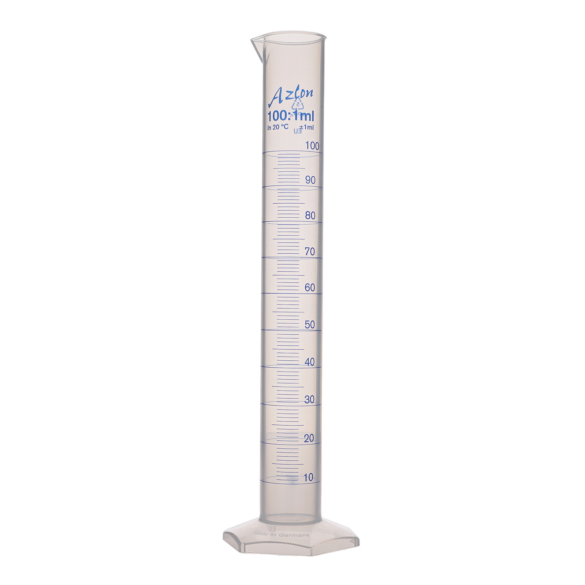 E8R06745 - Azlon Measuring Cylinder - 100mL - Pack of 5 | Findel ...