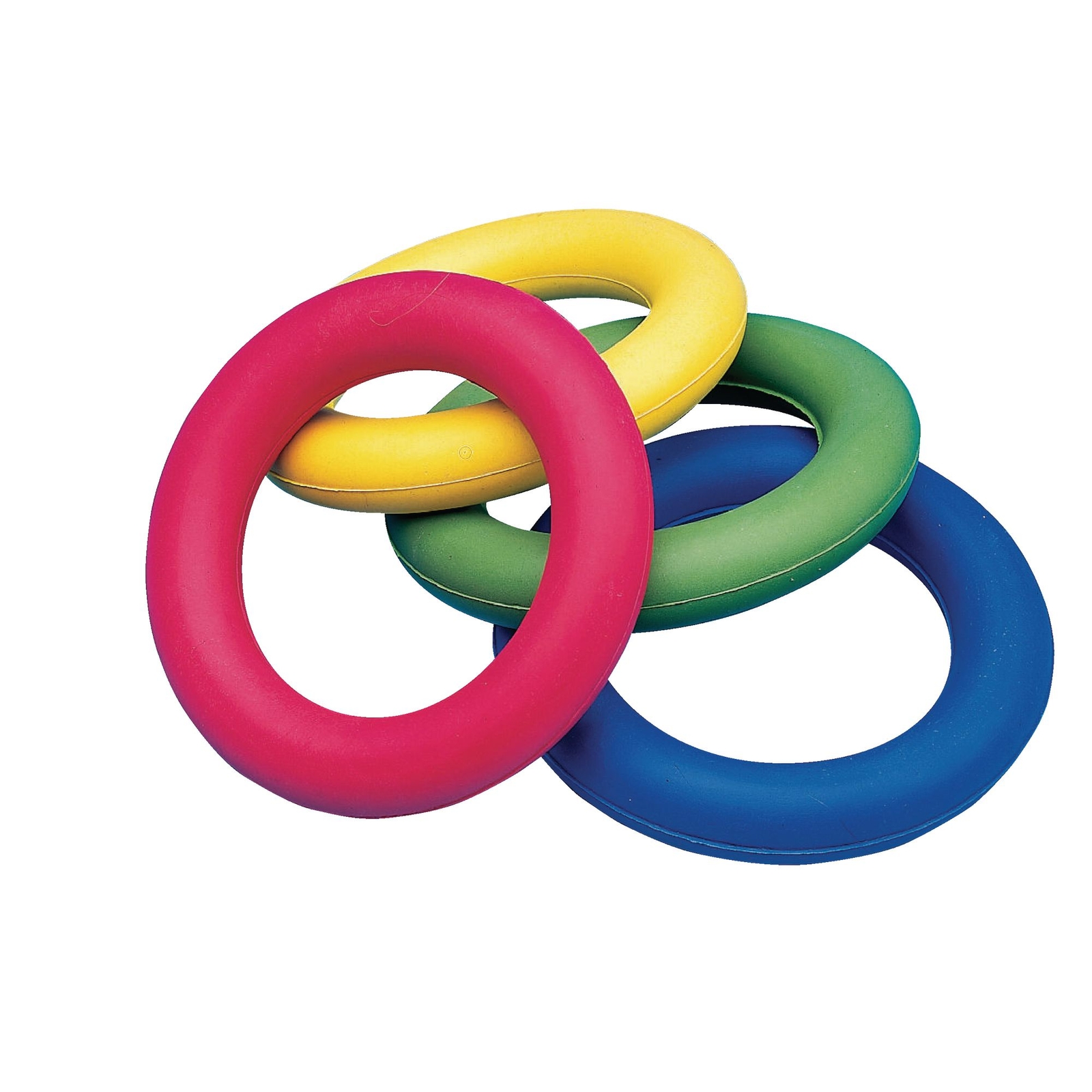 Rubber Quoits - 14cm Diameter - Assorted - Pack of 12