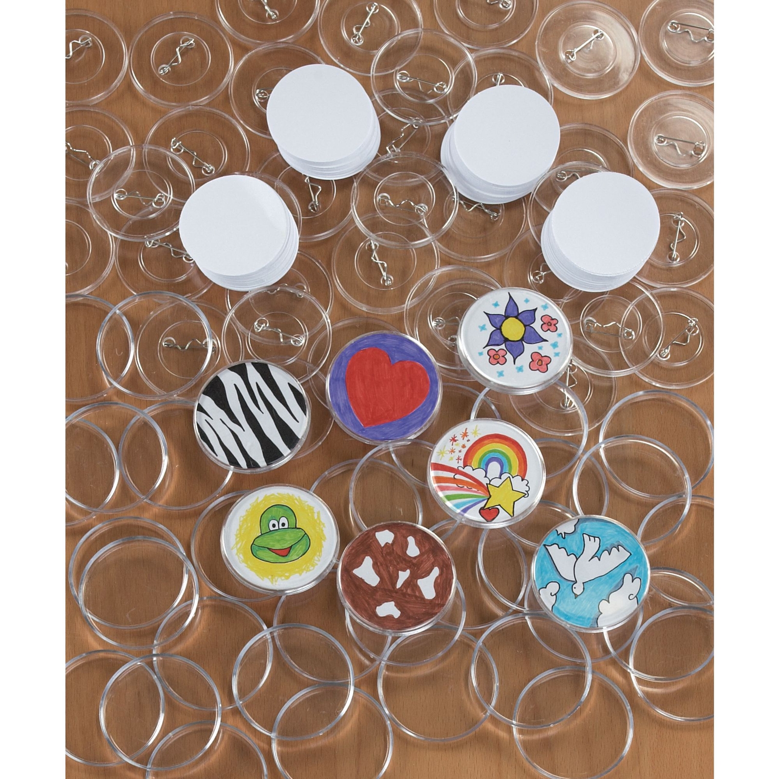 Self Assembly Badges Pack of 100