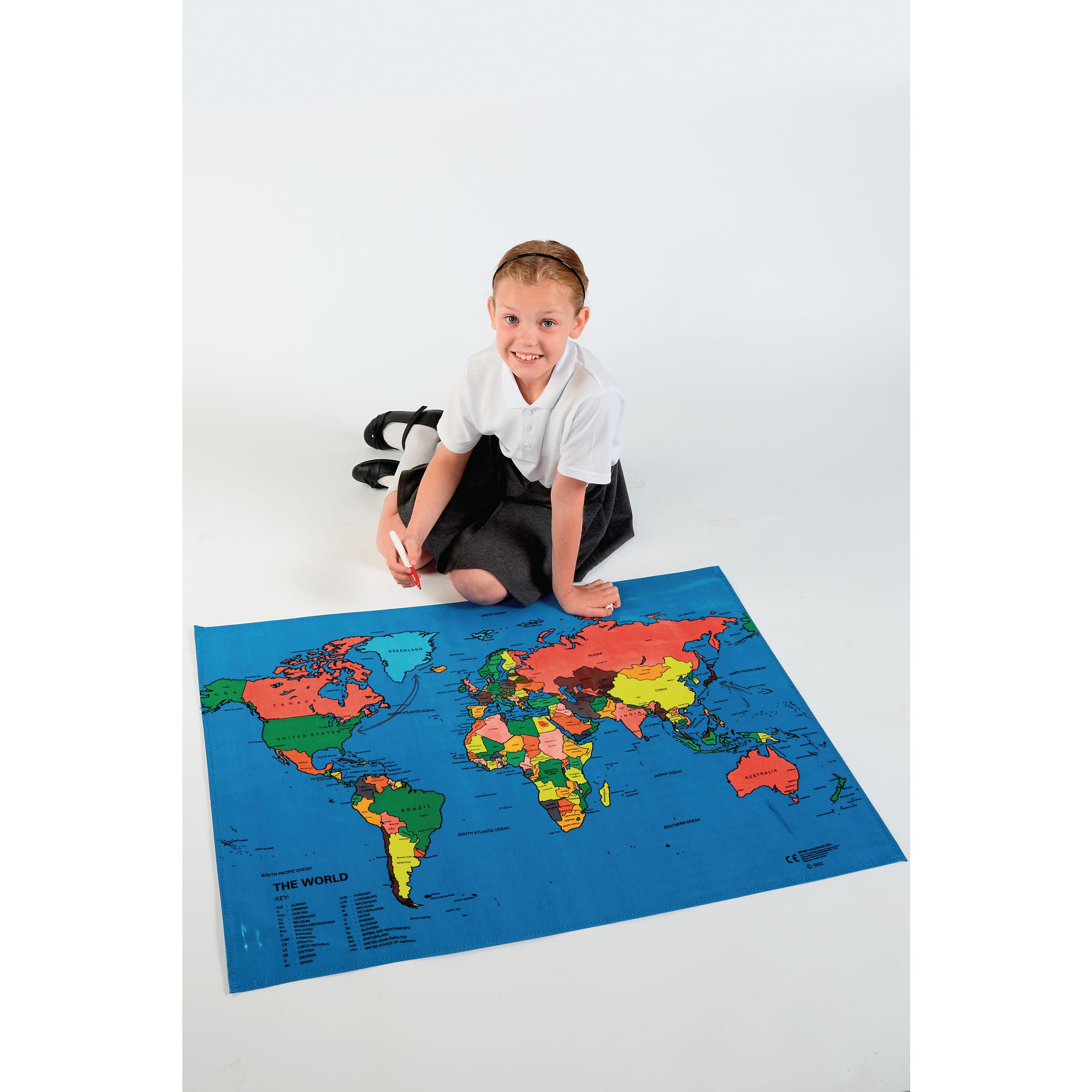 Reizende handelaar Schepsel pion HC110220 - World Map Mat | Findel International