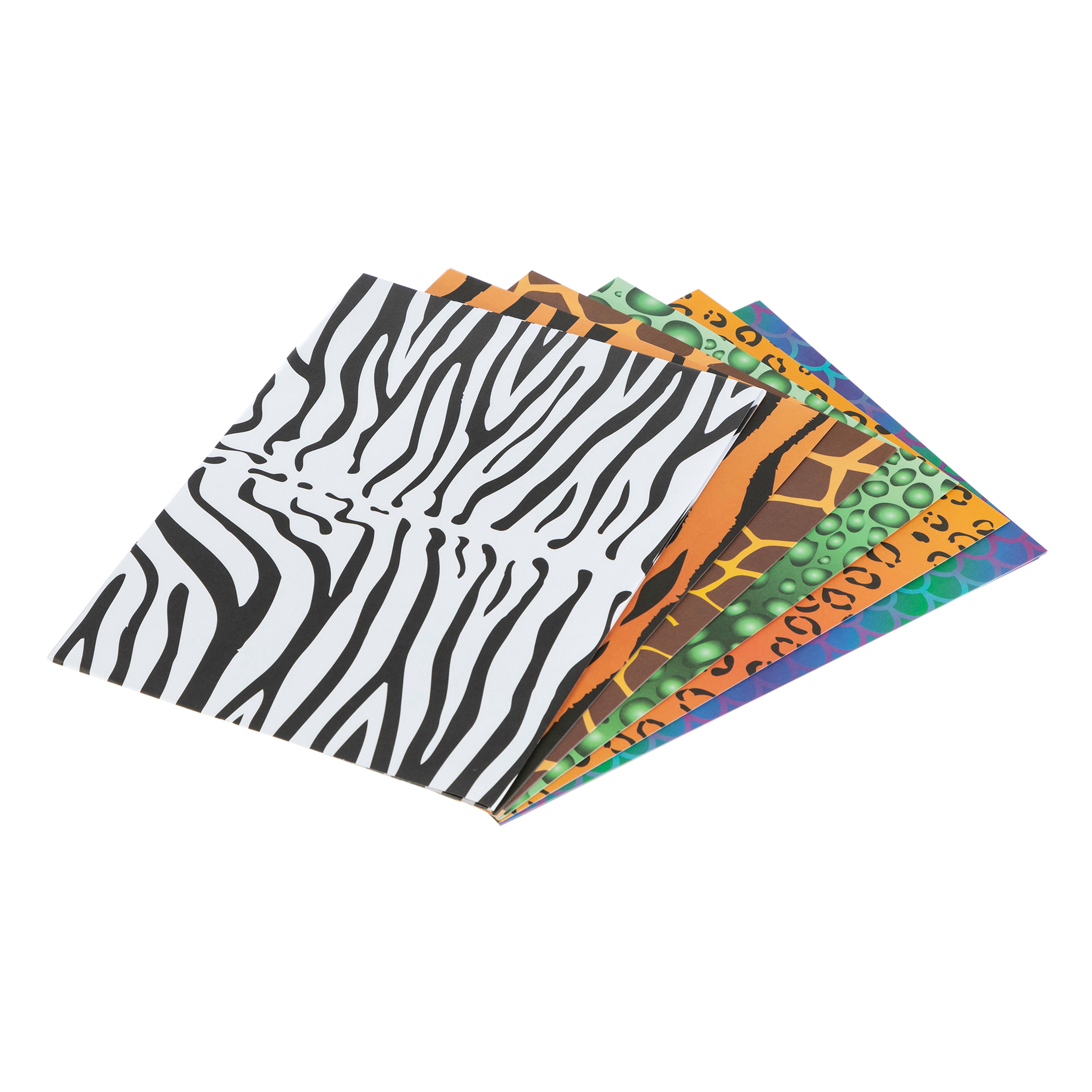 Animal Skins Craft Paper - Pack of 40