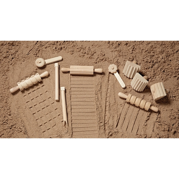 Wooden Dough Tools – Set of 12