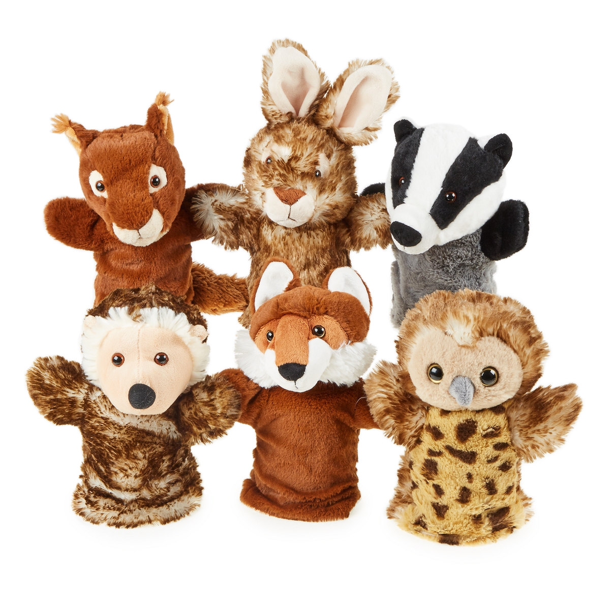 Realistic Animal Puppets Woodland Animal Puppets - Pack of 6 | HE406399 | Hope