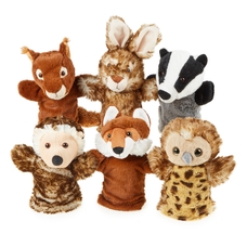 Woodland Animal Puppets - Pack of 6