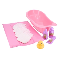 Doll's Bath and Changing Set