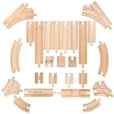 Bigjigs Toys Low Level Track Expansion Pack