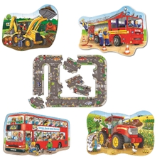 Orchard Toys Transport Floor Puzzles - Pack of 5