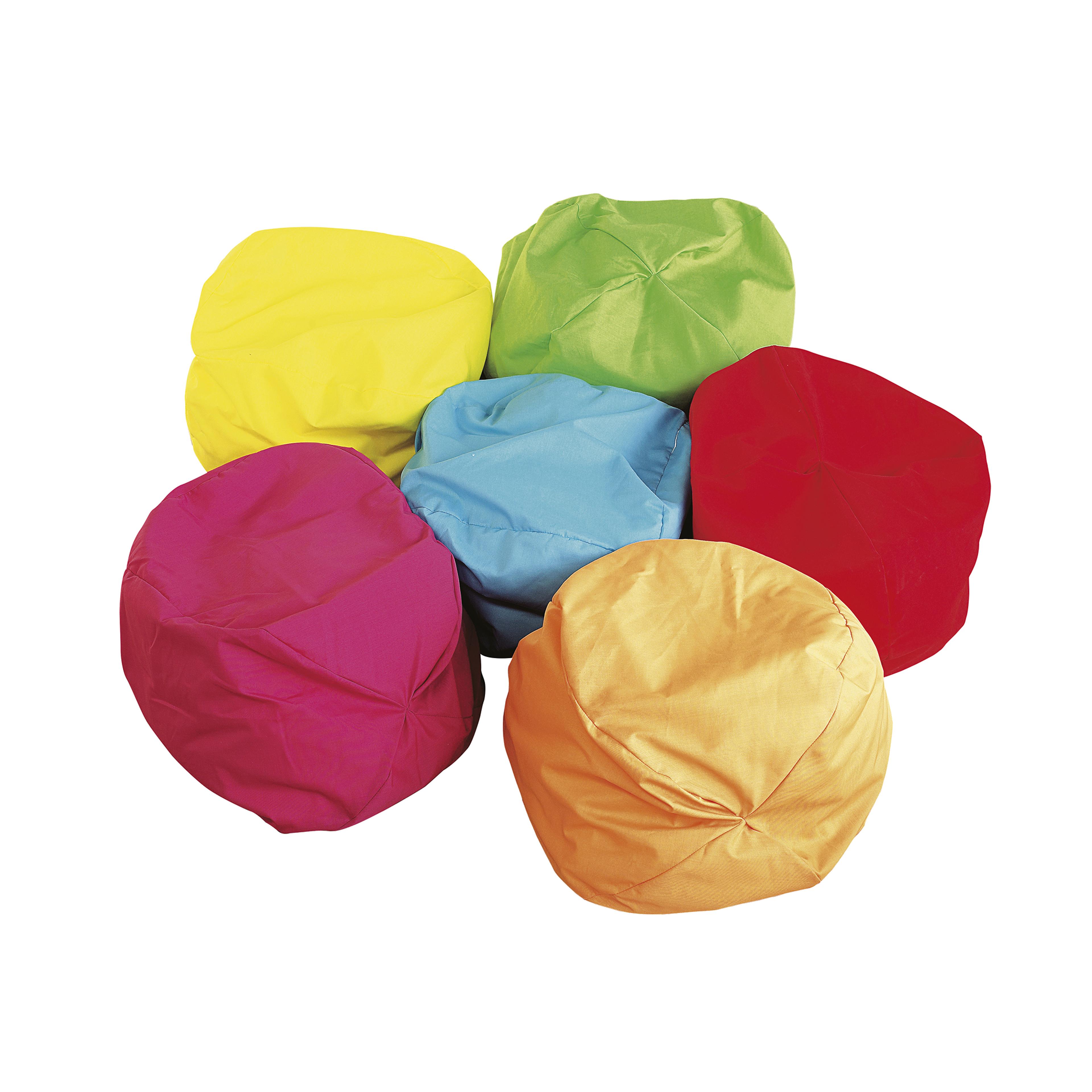 Mini Primary Beanbags - Pack of 6