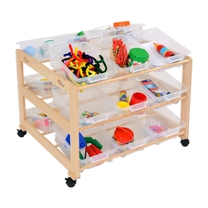 Double Classroom Tidy with Trays 