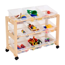 Mobile Tilted Tray Storage Unit