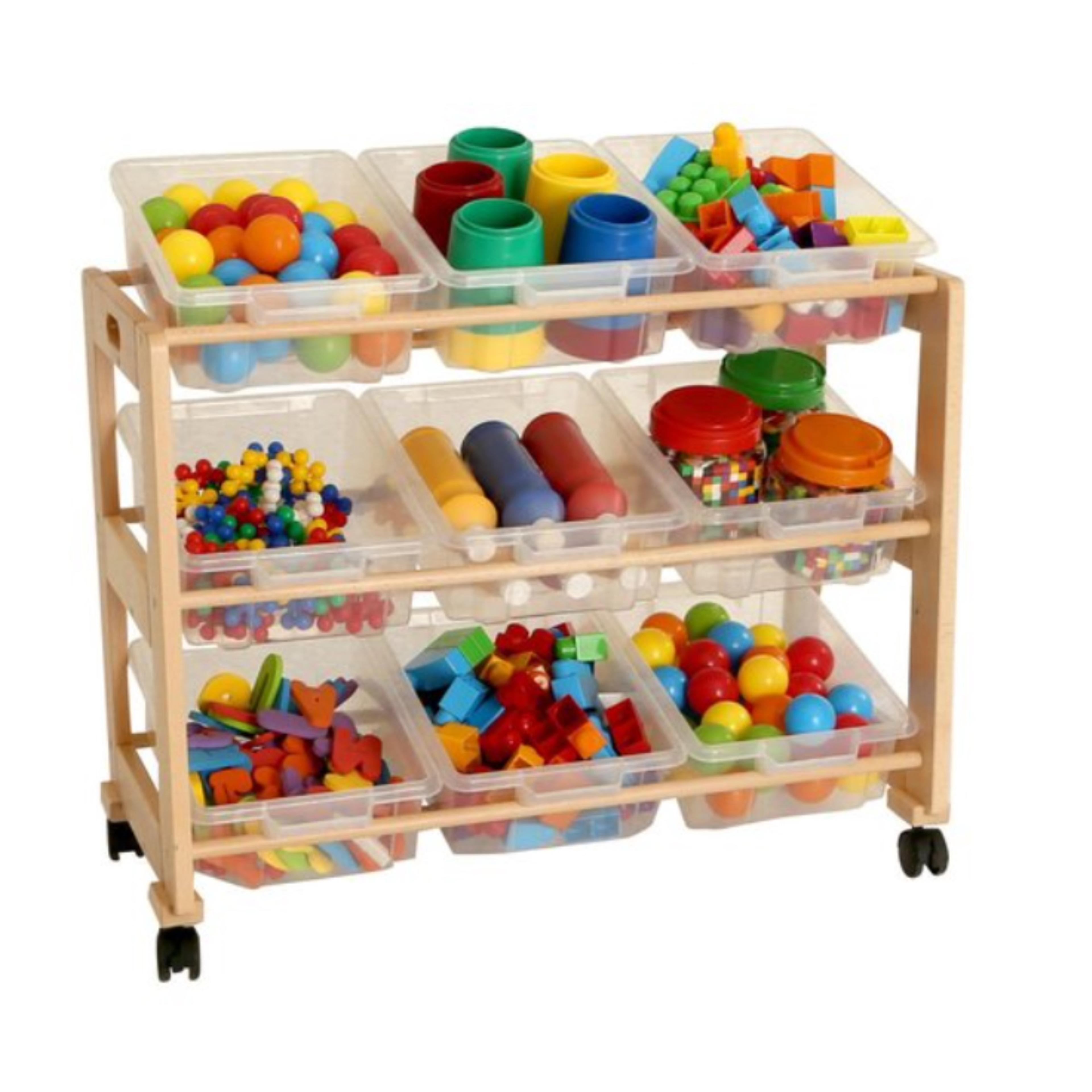 Mobile Tilted Tray Storage Unit