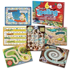 6 Spelling and Language Board Games - Level 3