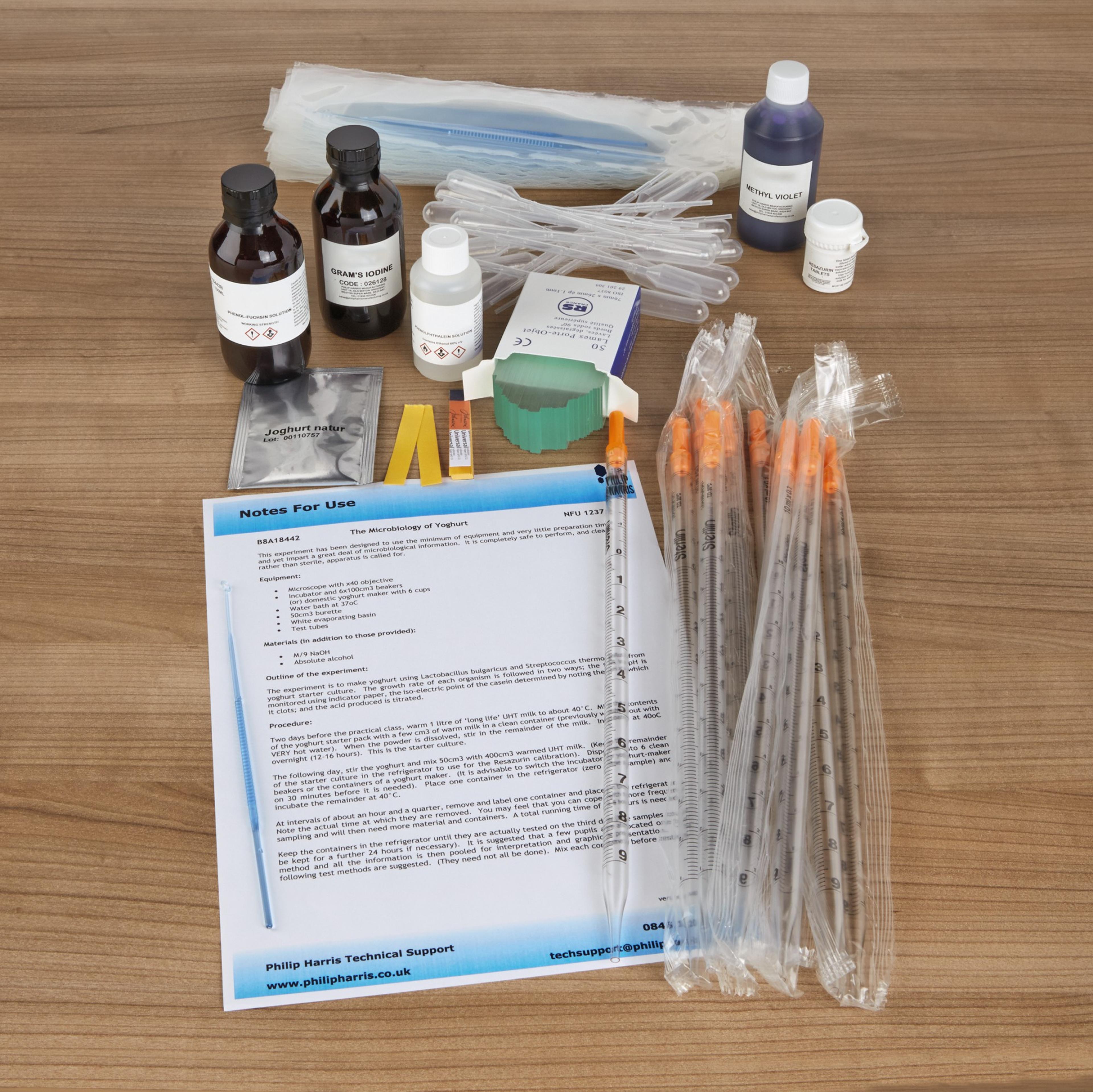 Philip Harris Microbiology of Yoghurt Kit