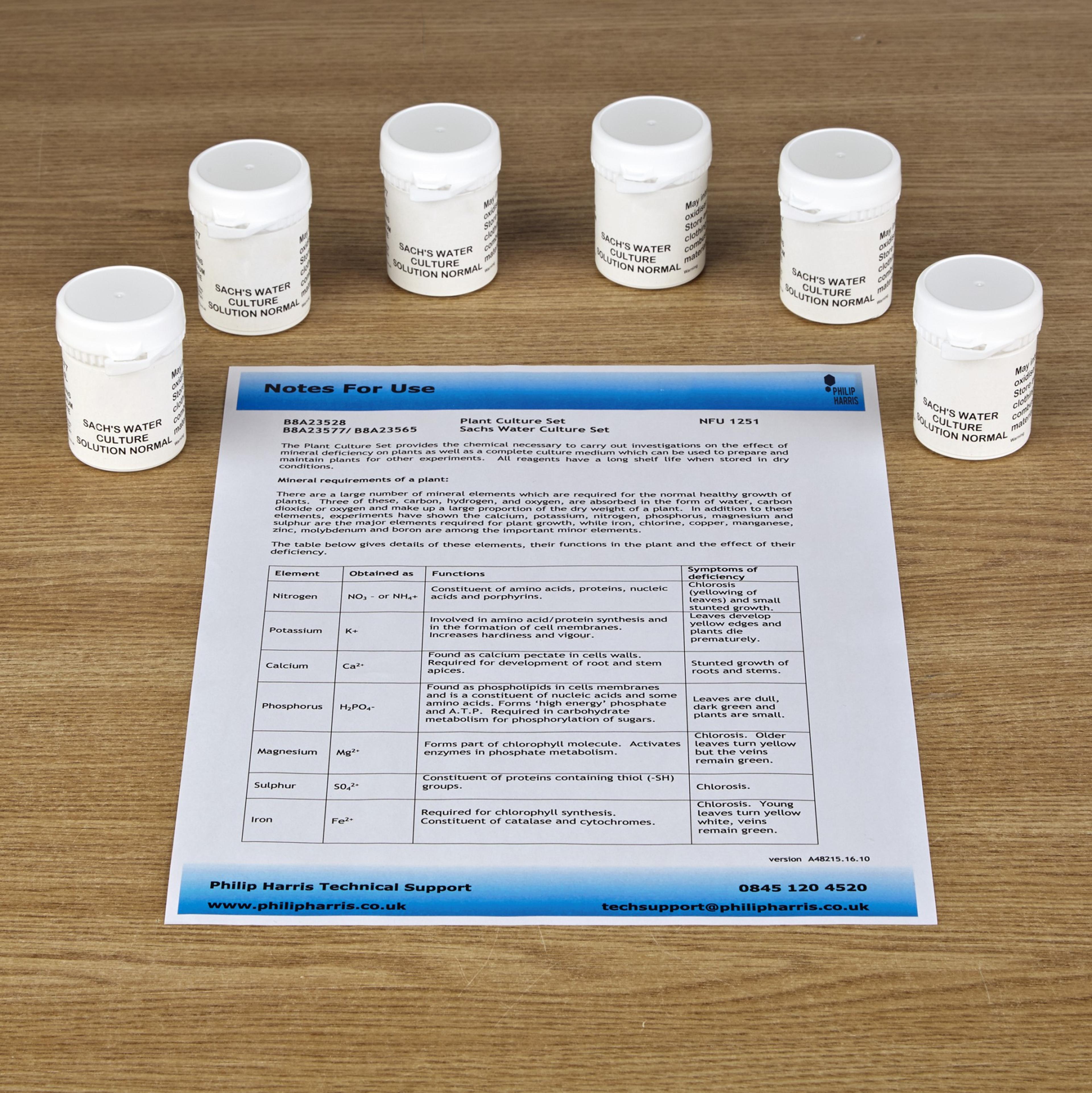 Sach’s Water Culture Medium (Complete) - Pack of 6