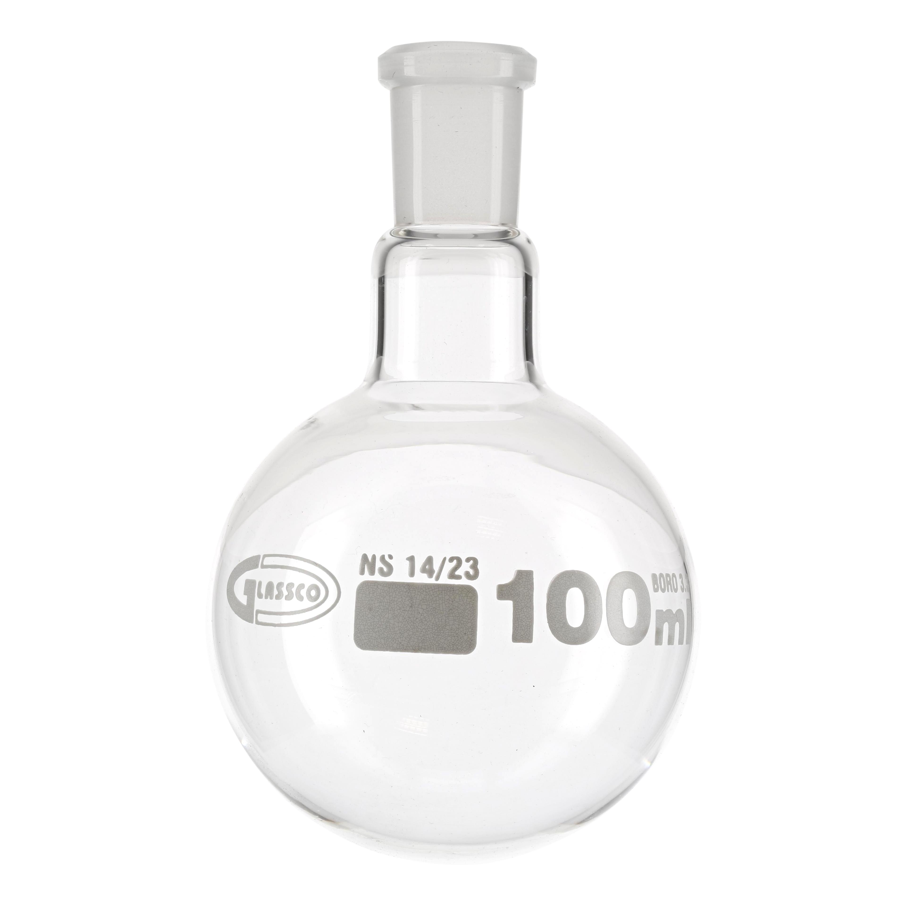 Glassco Round Bottom Flask - Short Neck - 100ml - 14/23