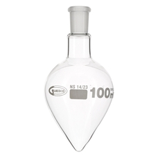 Pear-Shaped Flask, Single Neck: 100ml - 14/23
