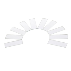 Unmounted Glass Mirrors - Plane - 75x25mm - Pack of 10
