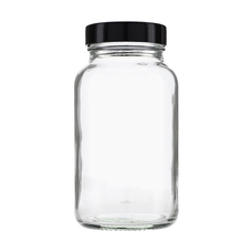 Clear Glass Jar with Screw Cap: 250ml