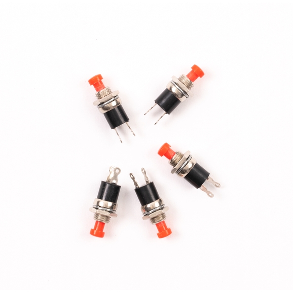 Miniature Push Button MINI PUSH BUTTON BLACK MOMENTARY 10 Pack