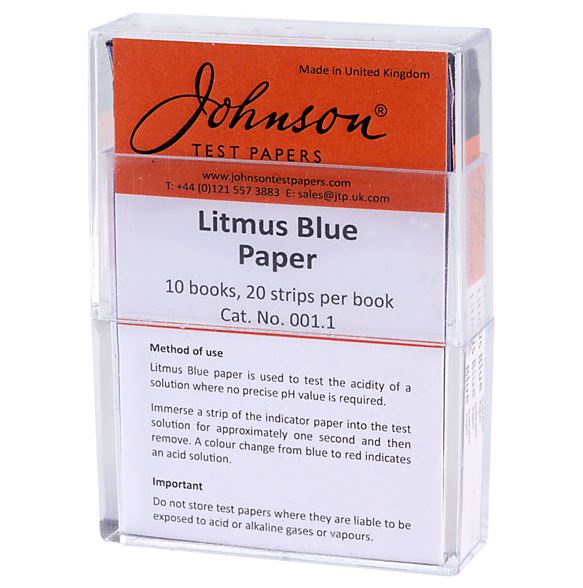 Blue Litmus Test Papers Pk10