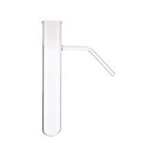 Glass Test Tube with Bent Side Arm: 24mm x 150mm