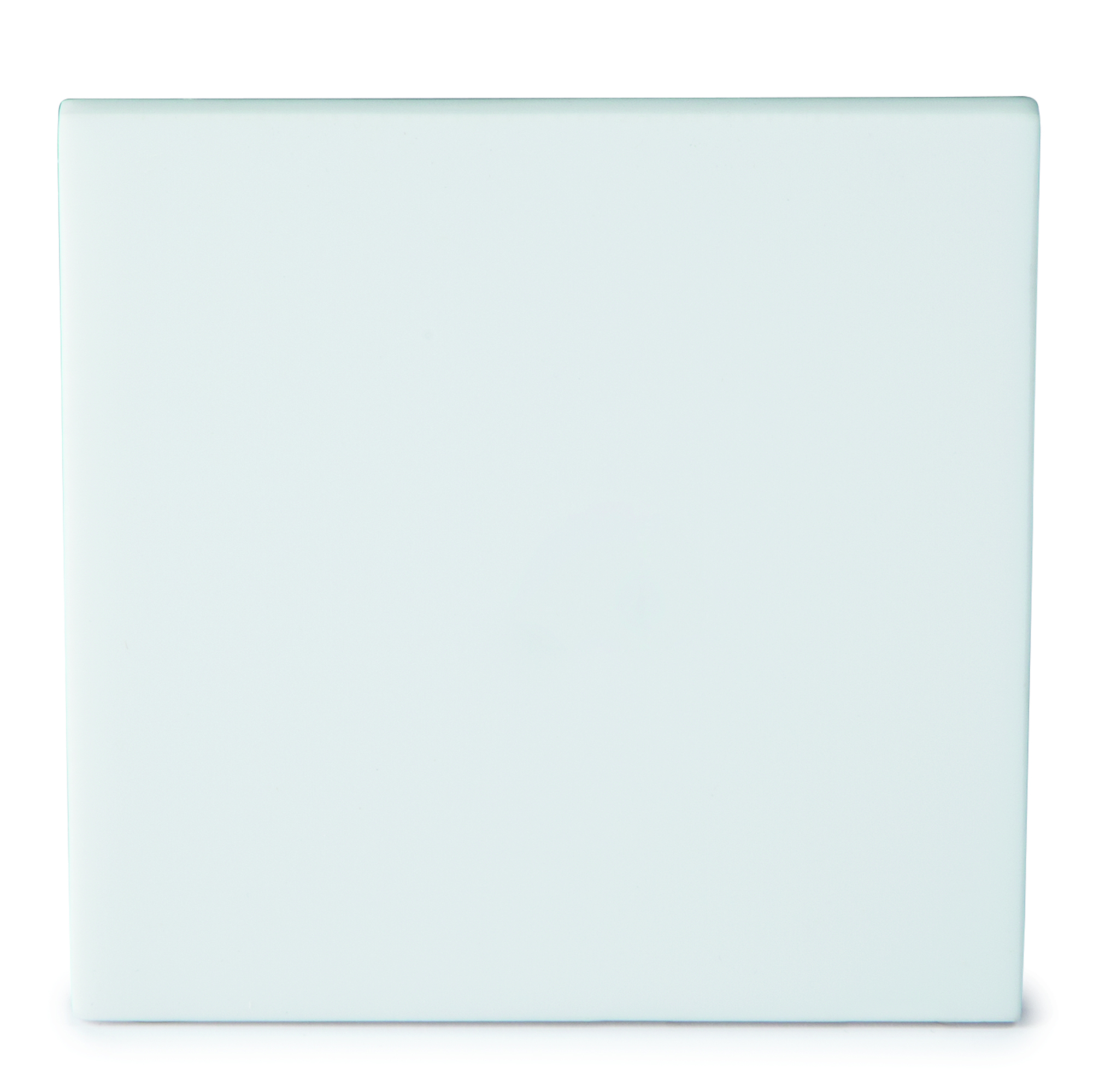 Acrylic Tile Plain Flat White 100x100mm