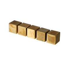 UNILAB Cubes for Density Investigation - Brass - Pack of 5