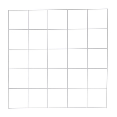Quadrat: 500mm - 25 Squares