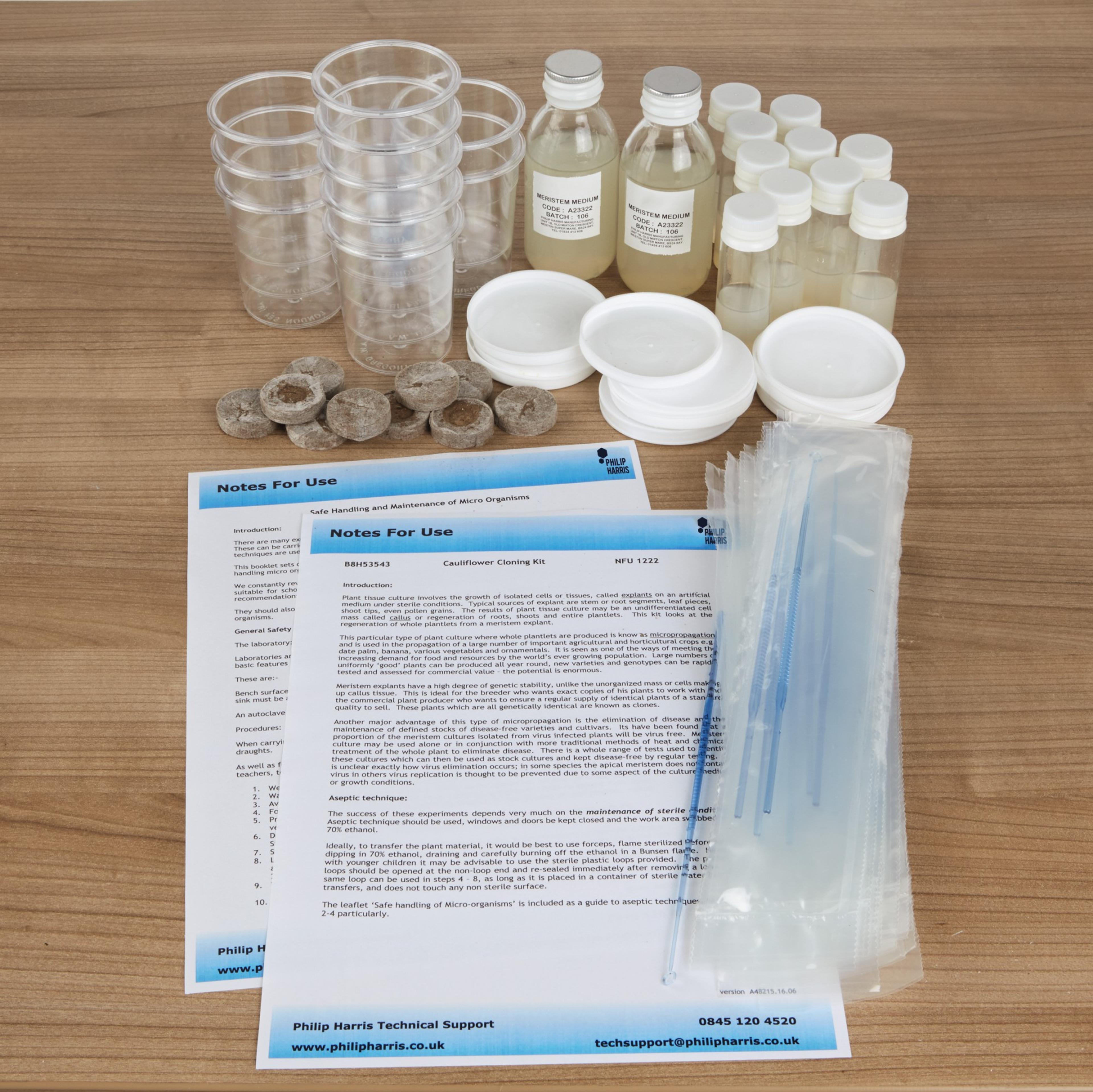 Philip Harris Cauliflower Cloning Kit - Meristem Tissue Culture