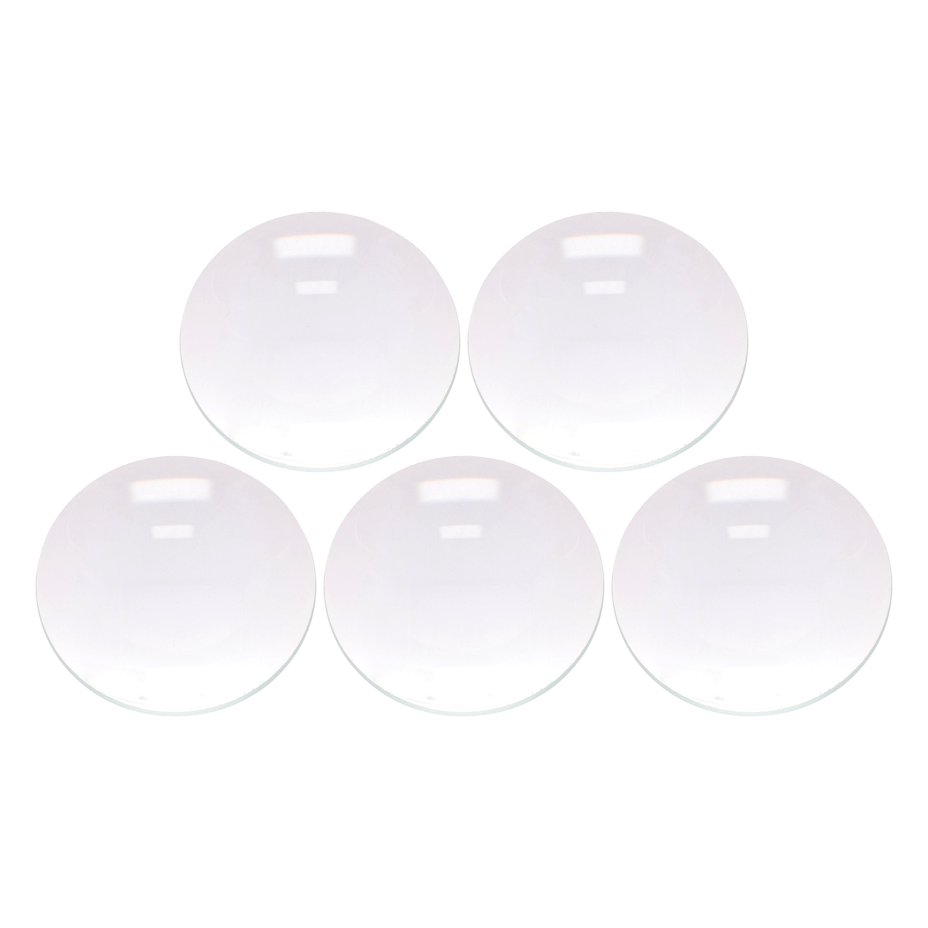 Double Convex Spherical Lenses: +10D, FL:100mm - Pack of 5