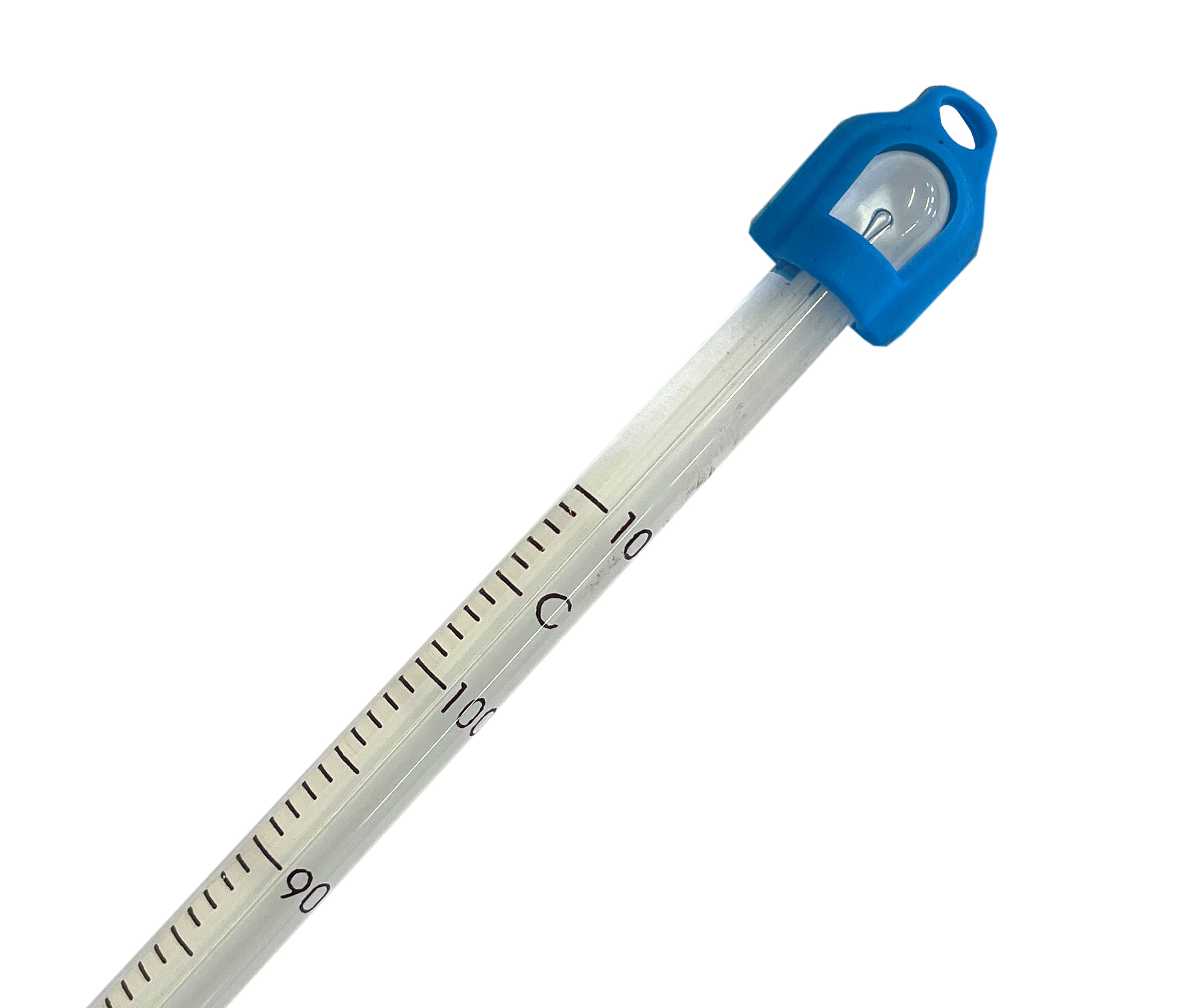 Blue Spirit Filled Thermometer - Total Immersion: -10 to +110, (L)305mm