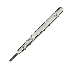 Scalpel Handle, Stainless Steel, Number 4 - 100mm 