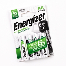 Energizer Rechargeable Nickel Metal Hydride Battery - AA, HR6 - Pack of 4