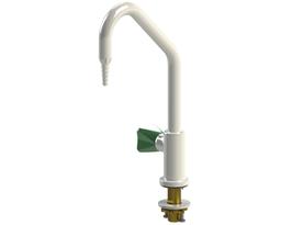 brownall Labtap Swan Neck Tap - Hot (Left Hand)