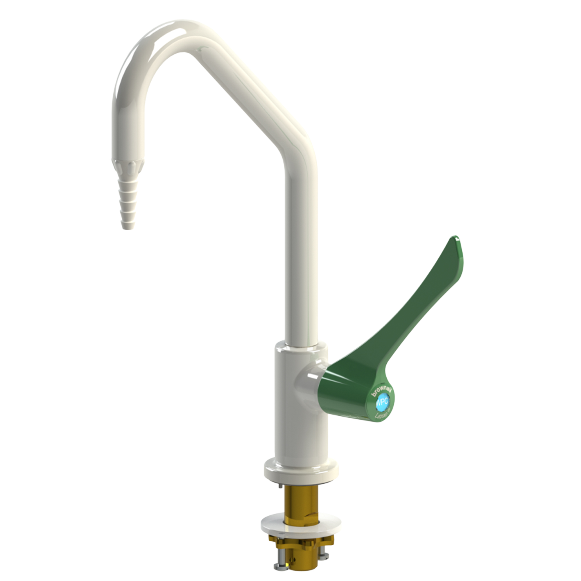 Swan Neck Tap - Cold With Lever