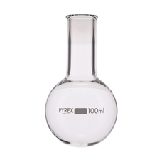 Pyrex Glass Round Bottom - Narrow Neck Flask - 100ml