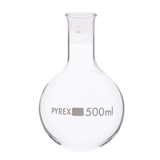 Pyrex Glass Round Bottom - Narrow Neck Flask - 500ml